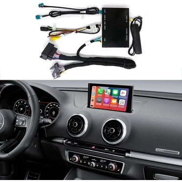 Road Top Wireless Carplay Android Auto Retrofit Kit for Audi A3 2013-2018 Year, Carplay Retrofit Kit Decoder, Support Mirror Link, Reverse Camera, Navigation