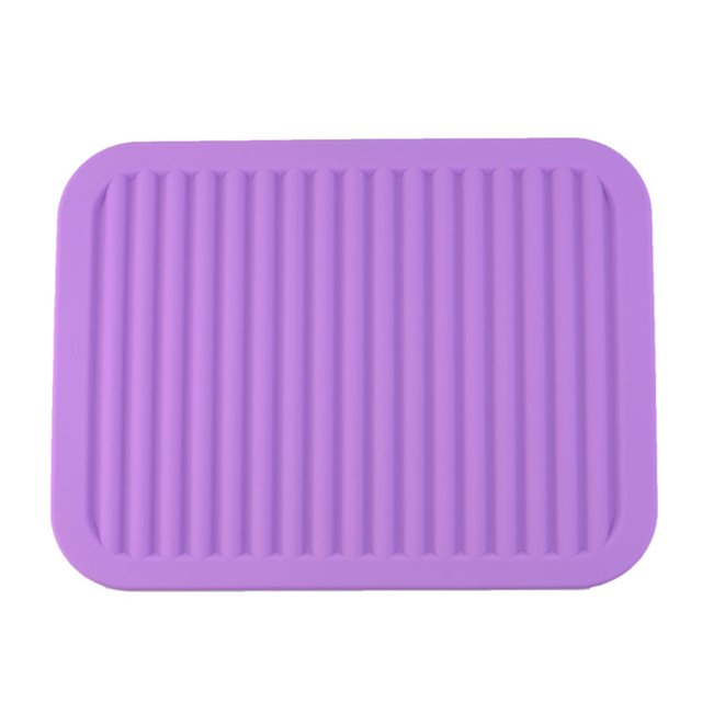 CAROOTU Silicone Insulation Mat Pot Meal Plate Mat Non-Slip High Temperature Resistant Kitchen Table Thickened Placemat
