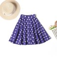 thumbnail image 3 of EnJoCho Girl's High Waisted Midi Skirts A Line Flowy Flared Elegant Skirt Half-Length Skirt Tutu With Floral Design Kids Toddler Baby Girls Spring Summer Polka Dot Cotton Skirts Clothes, 3 of 3
