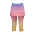 thumbnail image 5 of Women's Pants Fashion Yoga Pants Women Skirted Leggings For Athletic Skorts Gym Tennis Yoga Legging High Waisted Leggings With Skirts, 5 of 6
