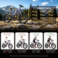thumbnail image 5 of SUNTIBYE K10 Electric Bike 1000W, 48V 15Ah, 20" Fat Tire Ebike, 28MPH, E-Mountain Bike UL2849,Purple, 5 of 10