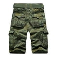 thumbnail image 2 of ZMHEGW Pants Men Male Mid Waist Pant Short Cargo Pant Camouflage Pocket Zipper Fly Shorts Trousers, 2 of 5
