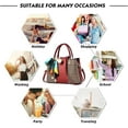 thumbnail image 7 of Womens Purses and Handbags Shoulder Bag Ladies Designer Satchel Messenger Tote Bag, 7 of 7