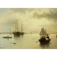 thumbnail image 2 of David James 24x18 Gold Ornate Framed and Double Matted Museum Art Print Titled - Untitled (Harbor Scene) (1880), 2 of 4