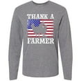thumbnail image 3 of Inktastic Farming Thank a Farmer Chicken Rooster and Hen Weathered Long Sleeve T-Shirt, 3 of 5