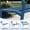blue, variant on Weather-Resistant 50" Outdoor Metal Garden Bench – Sturdy Steel Patio Bench with Decorative Curved Backrest – Comfortable 2-3 Person Seating for Porch, Yard, Deck, or Backyard – Color: Black