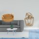 thumbnail image 2 of Cesta De Frutas Tejida, Cuenco Para Aperitivos, Plato De Pan, Estatua Abstracta De Pareja, Escultura Creativa De Resina Para Estantería, Cafetería, Decoración De Escritorio, Regalo De, 2 of 8