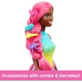 thumbnail image 3 of Barbie Unicorn Doll with 7-Inch-Long Magenta Fantasy Hair & Colorful Accessories for Styling Play, Unicorn Headband & Tail, 3 of 5
