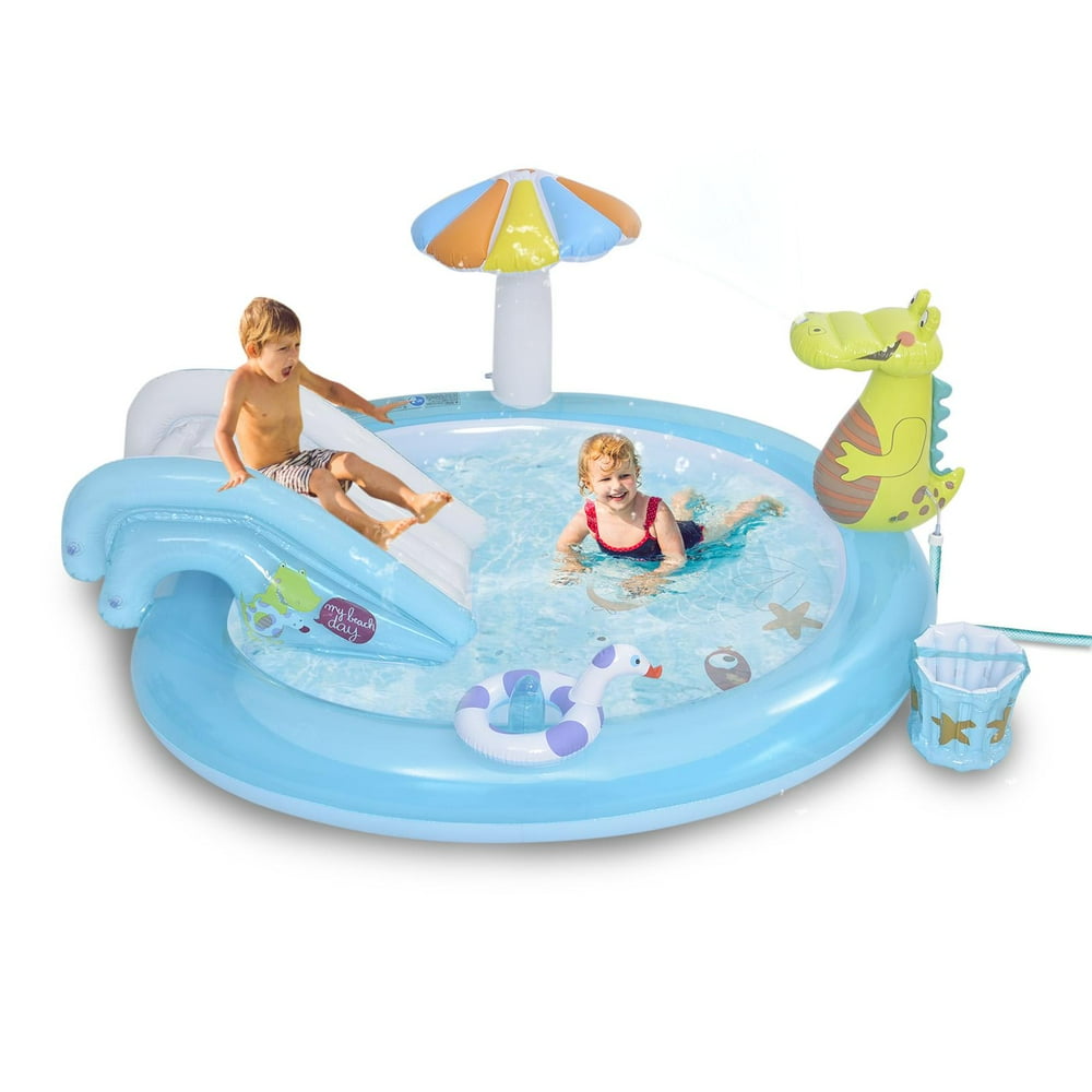 ankishi Blow Up Swimming Pool Inflatable Play Center Kids Water Fun Pool - Walmart.com - Walmart.com