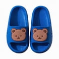 thumbnail image 3 of TOWED22 Slides For Kids,Boys Girls Sandals, Toddler Arch Support Slippers For House Shower Beach Non-Slip(Blue,11), 3 of 7