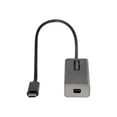 thumbnail image 2 of StarTech.com USB C to Mini DisplayPort Adapter, 4K 60Hz USB-C to mDP Adapter Dongle, USB Type-C to Mini DP Monitor/Display, Video Converter, Works w/ Thunderbolt 3, 12" Long Attached Cable - DP Alt Mode, mDP 1.2 (CDP2MDPEC) - DisplayPort adapter - 24 pin USB-C (M) to Mini DisplayPort (F) - Displayport 1.2/Thunderbolt 3 - 1 ft - 4K60Hz (3840 x 2160) support - gray, 2 of 6