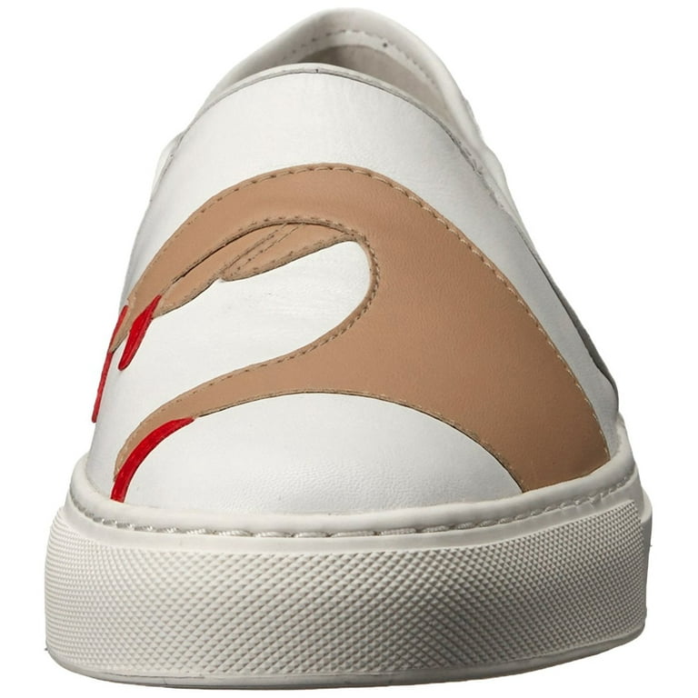 Katy Perry Womens The Heart Sneaker Leather Low Top Slip On
