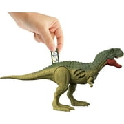 Jurassic World Dominion Extreme Damage Quilmesau Dinosaur Action Figure Toy, Battle Play