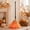 B 1PCS, variant on 5.5 Ft Giant Light-Up Witches Broom, Rustic Halloween Decoration for Front Door Wall Outdoor Front Porch Yard Party Decor