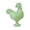 Emerald green, variant on Funny Rooster Themed Glass Storage Jar With Lid For Candy Snacks Organizing