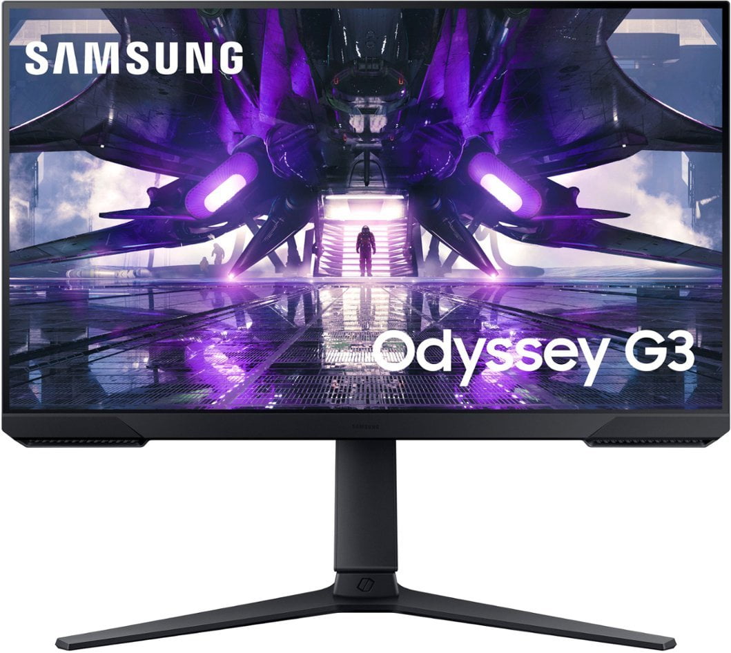 SAMSUNG 32"" Odyssey G3 FHD Gaming Monitor, 165Hz Refresh Rate, 1ms, Eye Saver Mode, Height Adjustable Screen, FreeSync Premium, Black, with 5AVE HDMI Cable, Flat