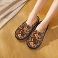 thumbnail image 4 of House Slippers for Women Men - Beautiful Ethnic African Women Lightweight House Shoes Fuzzy Slippers, Soft Slip-On Cozy House Slippers for Woman Indoor Outdoor, 4 of 7