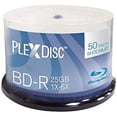 thumbnail image 1 of PlexDisc 633-214 25 GB 6X Blu-ray White Inkjet Printable Single Layer Recordable Disc BD-R, 50-Disc Spindle, 1 of 1