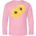 thumbnail image 3 of Inktastic Yellow Sunflowers Long Sleeve Youth T-Shirt, 3 of 5