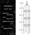 thumbnail image 1 of Plant Trellis Garden Obelisk Tool Set Durable Planting Support Frame Butterfly Clip Metal Black  Tower Flower Stand, 1 of 18