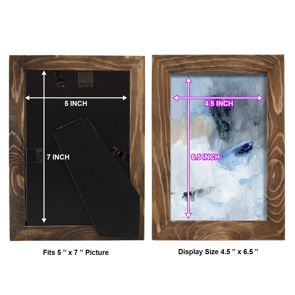 Welle II - Framed Print w/glass - Walnut
