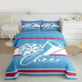 thumbnail image 2 of Homewish Sport Cheerleading 2pcs Bedding Comforter Set For Kids Children Teens Girls,Geometric Stripes Twin Comforter Sets,Girly Dreamy Dance Breathable Bedding Set,Luxury Bedroom Decor,Reversible, 2 of 8