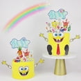 thumbnail image 5 of Juego de 14 adornos para tartas de Bob Esponja, decoración para fiestas de cumpleaños infantiles, bonito dibujo animado de Patricio Estrellas, suministros para baby shower, 5 of 5