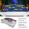thumbnail image 5 of Disketp Windshield Sun Shade, Car Sun Shade For Front Window Cartoon Shark Sunshades Sun Visor Protector Blocks Uv Rays Foldable, 5 of 9