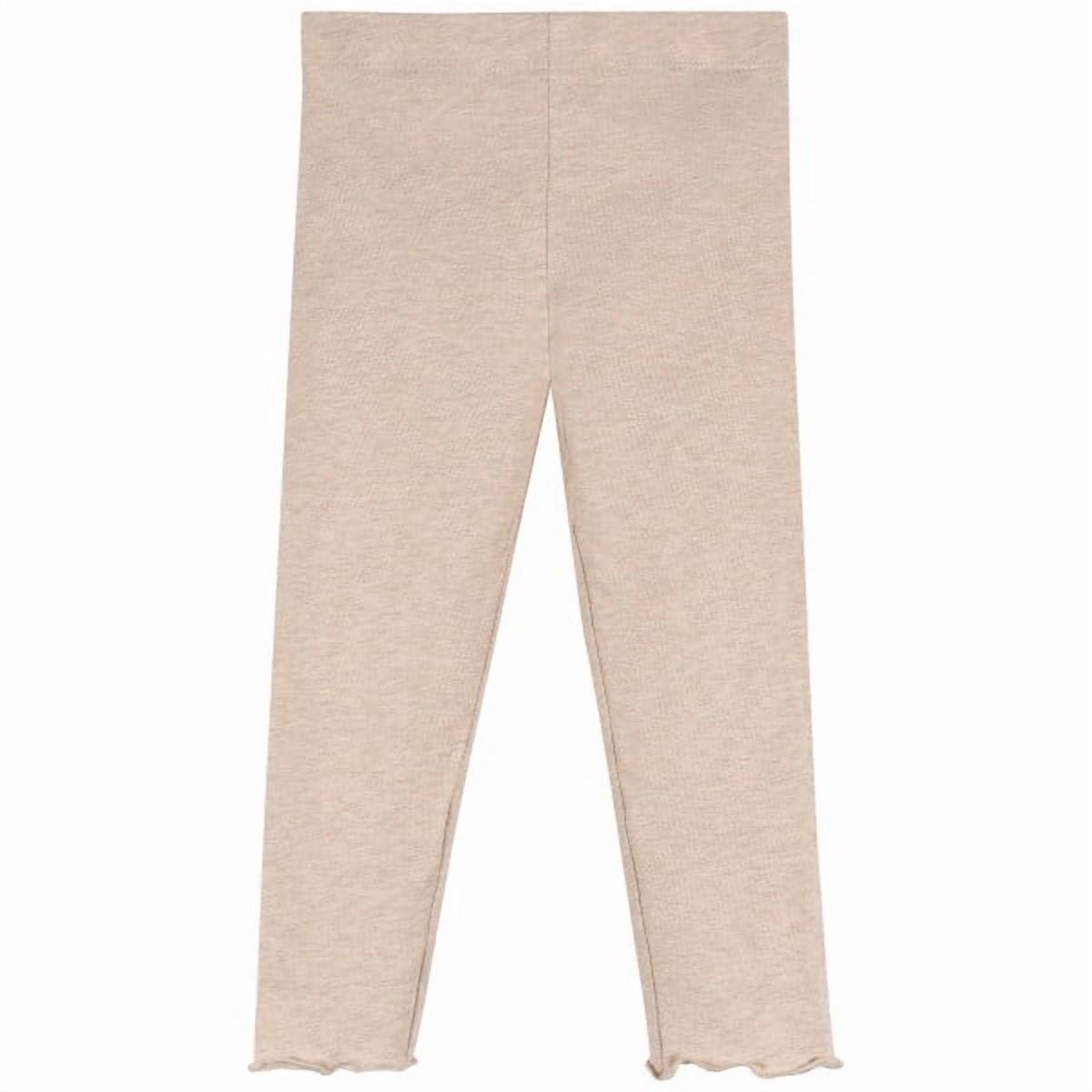 Gerber Toddler Girl Top & Leggings Brown Daisies 2-Pack Set, Sizes 2-5T