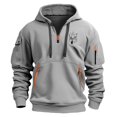 thumbnail image 2 of ZRGHAOYLQ Mens Western Cowboy Vintage Ethnic Print Sweatshirts Pullover Trendy Pattern Hoodie Big And Tall Oversized Sweatshirt Long Sleeve Hooded Shirts with Zipper Pocket, 2 of 3