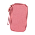 thumbnail image 4 of Abbracc Electronics Travel Organizer Travel Cable Organizer Bag for Cords Cables 1 layer 1 layer Pink, 4 of 9