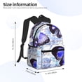thumbnail image 4 of Picia Butterflies Large Capacity Backpack Classic Style Backpack Casual Backpack Water-Resistant School Work Travel Outdoor Backpack, 4 of 8