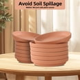 thumbnail image 4 of 5 Inch Terracotta Plant Saucer Pots Tray - 6 Pcs Round Planter Saucers for Indoor & Outdoor Plants, Small Clay Trays Perfect for 3 Inch 3.5 Inch 4 Inch Flower Pot(4INCH), 4 of 6