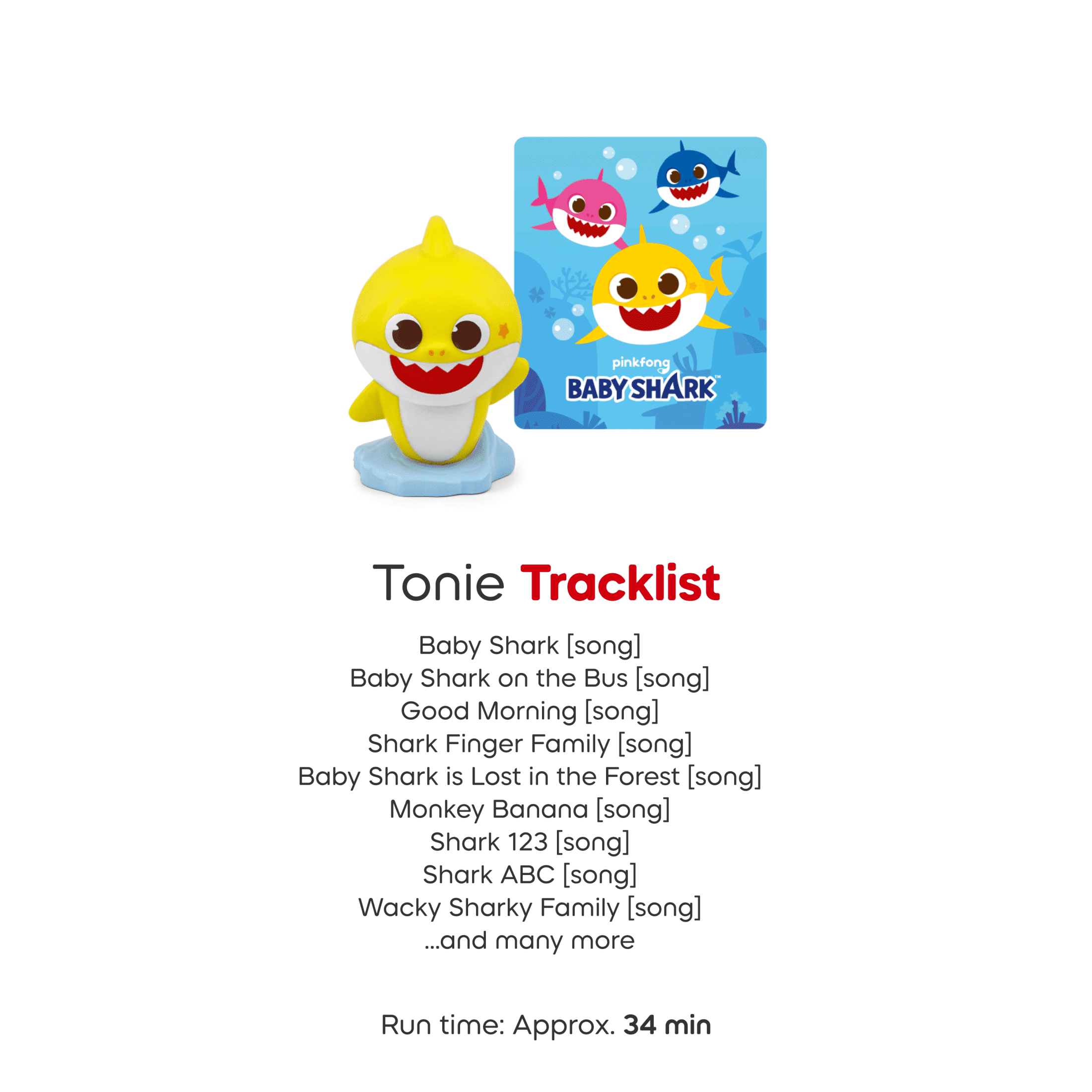 tonies Baby Shark Audio Toy Figure, Age Group 3+