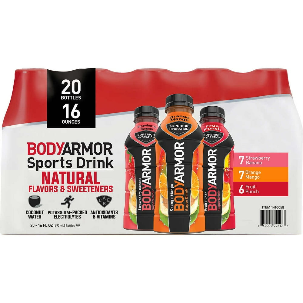 BODYARMOR Sports Drink Variety, 16 Ounce (20 Count)