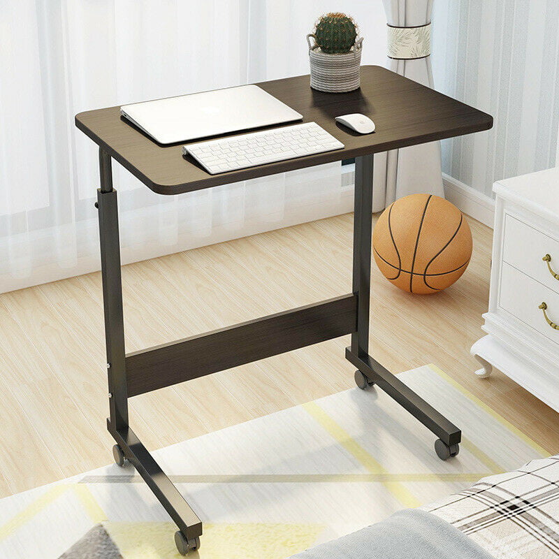 Laptop Rolling Cart Adjustable Laptop Stand Sofa Side Table,B XIALIUXIA Tilting Overbed Table with Wheels Rolling Laptop Table 