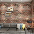 thumbnail image 4 of Art3d 20-Pack 105 Sq.Ft Faux Brick 3D Wall Panels Peel and Stick in Red Brown, Self Adhesive Waterproof Foam Wallpaper, 4 of 10