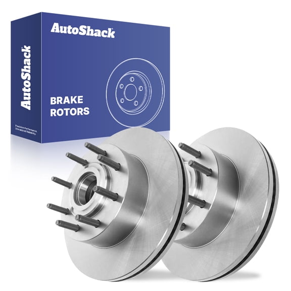 AutoShack Front Vented Brake Rotors 2-PC Set Replacement for 2012-2024 Ford F-250 Super Duty 2012-2024 Ford F-350 Super Duty 14.29" (363 mm)