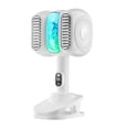 thumbnail image 4 of Ventilador de escritorio de 5 velocidades, funcionamiento silencioso, recargable, con clip USB, ventilador personal con Blanco, 4 of 9