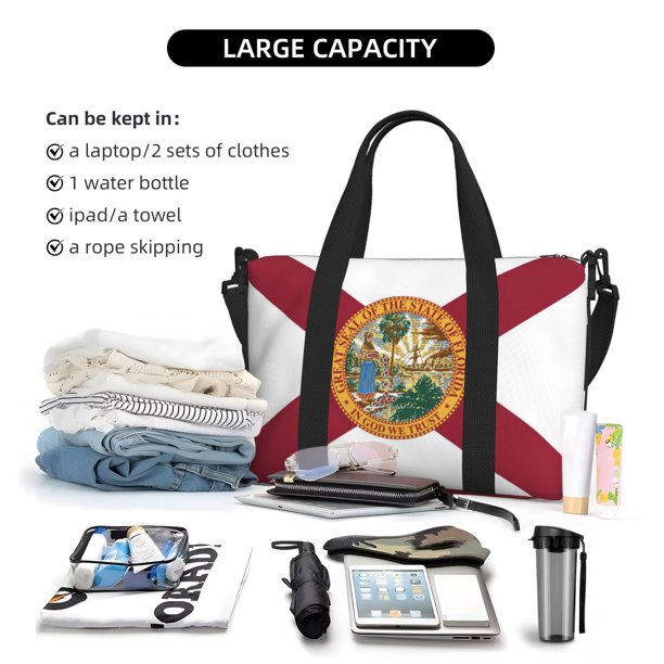 crossbody travel duffel bag CLOKARS Weekender Bags for Women, Tote Duffle Carry On Overnight Bag with Cosmetics Bag and Purse for Gym Hospital, Gifts for Women, Beige Brown 40cm x 30cm x 20cm Mobile Phone Interior Pocket Exterior Pocket Quilted Duffel Bag for Women,