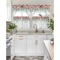 thumbnail image 4 of Watercolor Roses Swag Curtains for Living Room/Bedroom Windows, Spring Flowers Leaves Butterflies Botanical Kitchen Curtains and Valances Set 36 Inch Length, Swags Valance Curtain Panels, 4 of 5