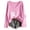 Pink, variant on Gunia Breast Cancer T Shirts For Women Pink Ribbon Breast Cancer Awareness Gifts Long Sleeve V Neck Shirt Fashion Fall Tops,Size S-3Xl