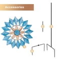 thumbnail image 3 of Clearance! Kinetic Wind Spinners Outdoor Metal - 47 Inches Wind Catchers for Outdoor Yard Patio Lawn Garden Decorations, Double Windmill Spinner with Stable Metal Stake, 3 of 9