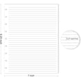 thumbnail image 2 of miduoduo-9 Recharges de Papier Doublé Discbound, 100 Feuilles (200 Pages), 9 Inserts de Planificateur Heureux Pré-Percés, Feuilles Mobiles, Blanc, Taille Classique, 7 x 9.25 Pouces, 2 of 4