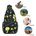 thumbnail image 6 of Invader Zim Crossbody Bag Casual Sling Backpack Chest Bag Multipurpose Crossbody Shoulder Bag Hiking Daypacks, 6 of 9