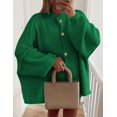 thumbnail image 4 of Suéter PRETTYGARDEN con Botones y Mangas Farol Verde M, 4 of 8