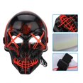 thumbnail image 4 of Máscara decorativa para cosplay, máscara de luz LED eléctrica con forma de calavera, máscara facial con luz LED, compacta y ligera, 4 of 8