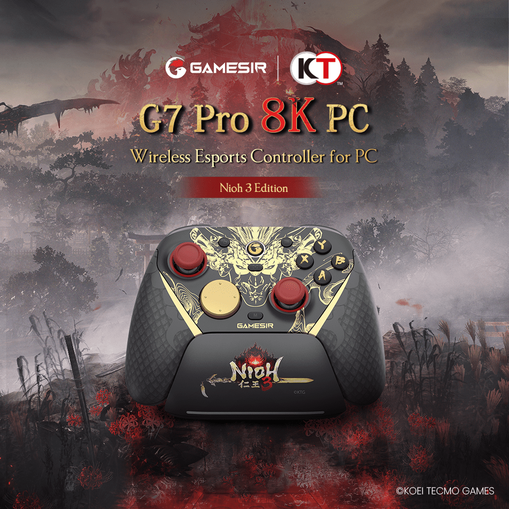 GameSir G7 Pro 8K PC - Nioh 3 Edition. Esports Controller for PC, Android, iOS, Switch (Not Compatible with Xbox)