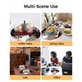 thumbnail image 2 of 15 Inch Round Placemats Set of 4, Black Christmas Non Slip Heat Insulation PP Table Mats, Snowman Xmas Tree Ball Elk Snowflake Washable Place Mats for Kitchen Dining Party Table Decor, 2 of 7