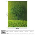 thumbnail image 4 of BCIIG Throw Blanket ,Grass Tunnel Green Flannel Soft Cozy Fluffy Throw Blankets and Warm Throws for Adults in Couch Sofa Bed  40x50in, 4 of 6